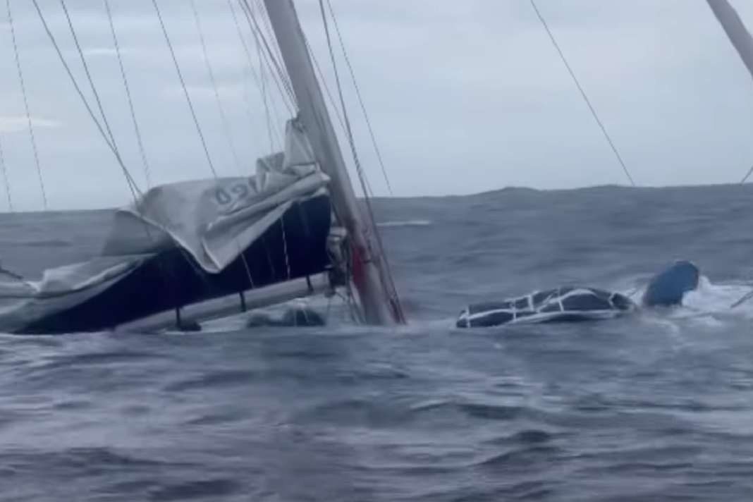 Die Arcona 460 "IdaLina" sank nach einem Schaden am Ruderschaft in den Pazifik