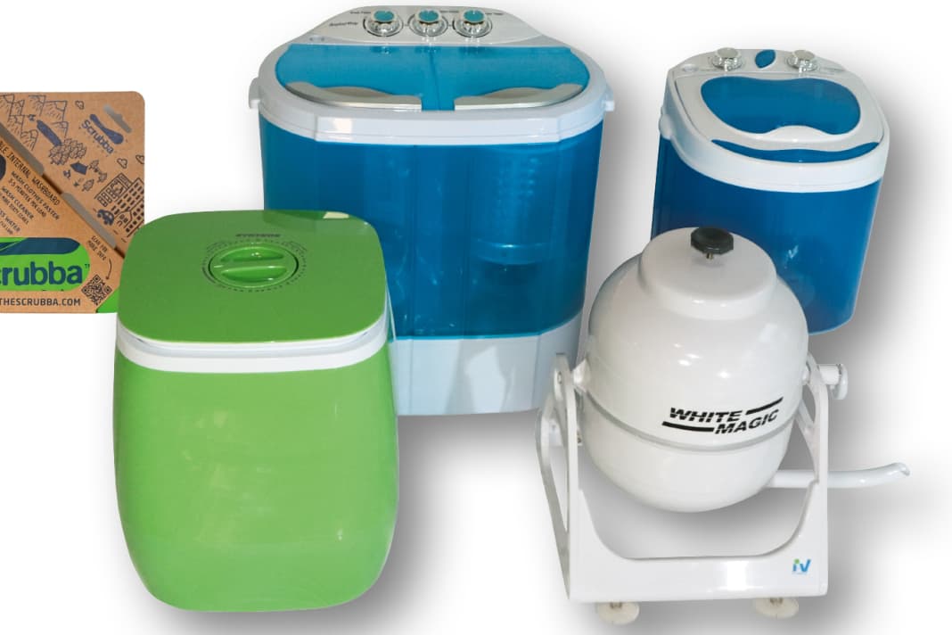 Trois fois électrique, deux fois manuel : tous les systèmes de lavage sont avantageux, légers et adaptés à l'utilisation à bord