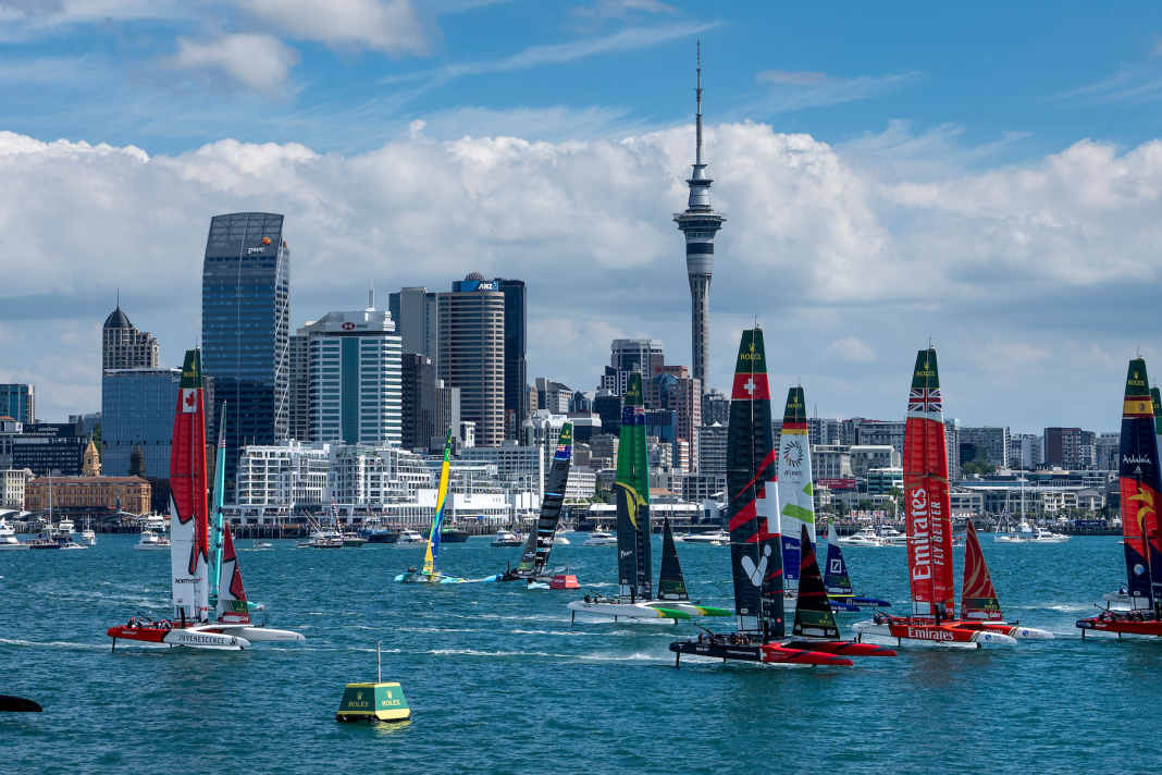 Der erste SailGP-Startschuss im neuen Jahr fiel an diesem Samstag vor Auckalnd.
