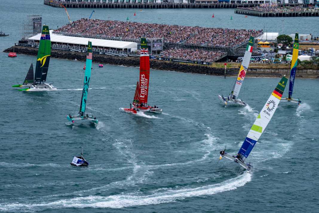 Une manœuvre qui décoiffe pour l'équipe de Germany SailGP.