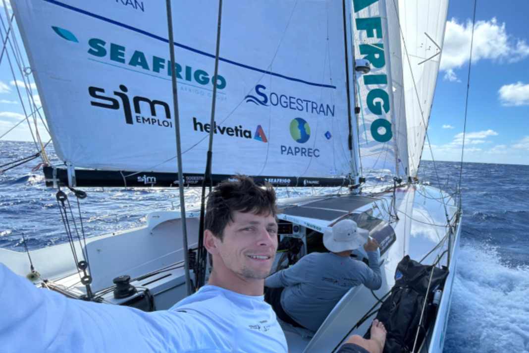 Sono tra le barche di punta del gruppo Class40 Sud della Transat Café L'Or: Guillaume Pirouelle e Cédric Chateau.