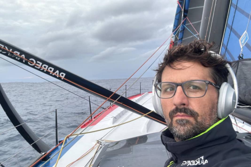 "Yoann Richomme, skipper du Paprec Arkéa
