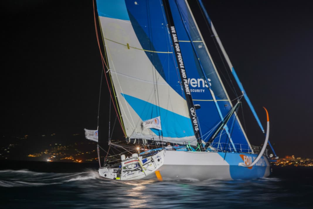 The Transat winners cross the finish line: Thomas Ruyant and Morgan Lagravière on "For People"