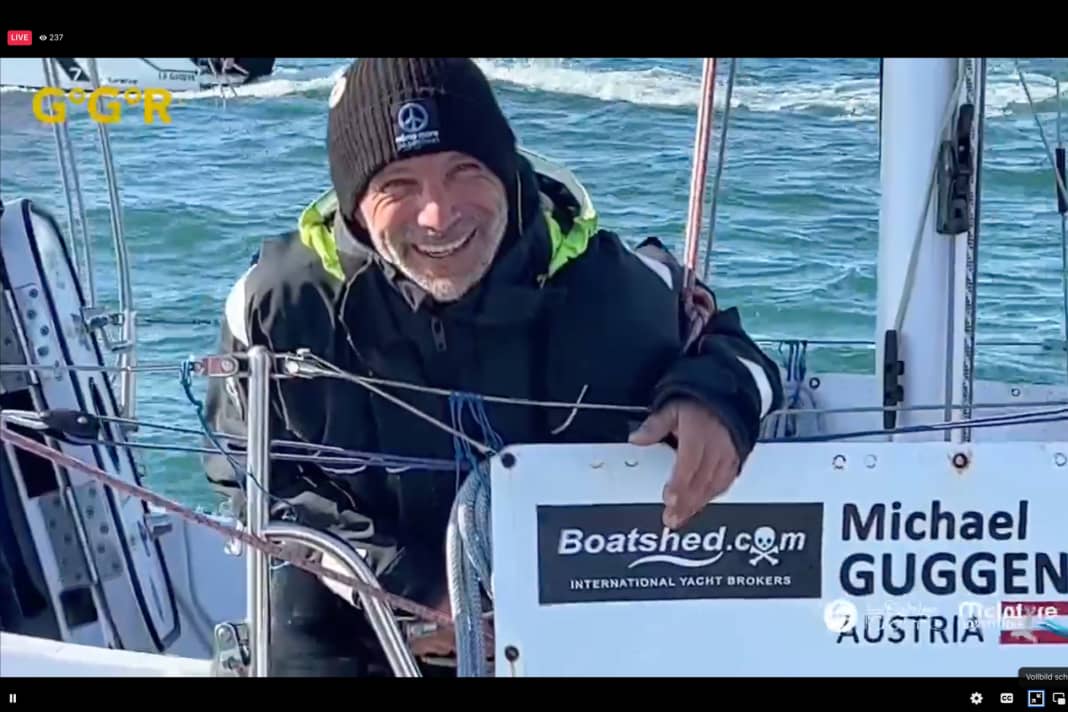 Glücklich als Dritter im Ziel des Golden Globe Race: Michael Guggenberger
