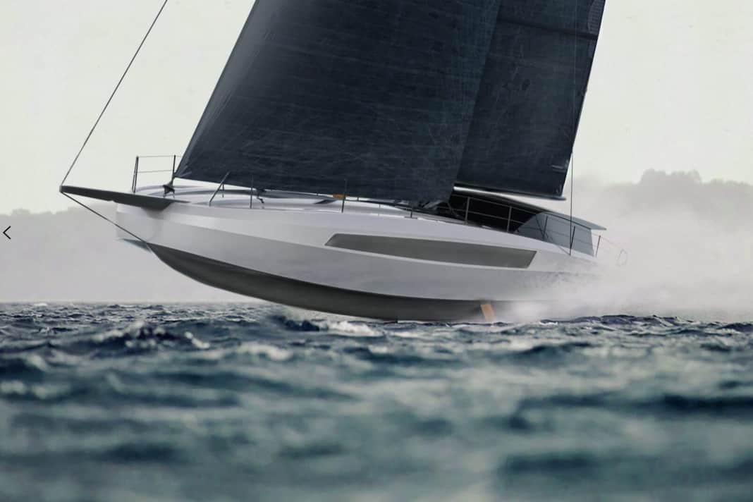 Touring sailing in high-speed mode. Speeds of well over 20 knots should be possible at full speed