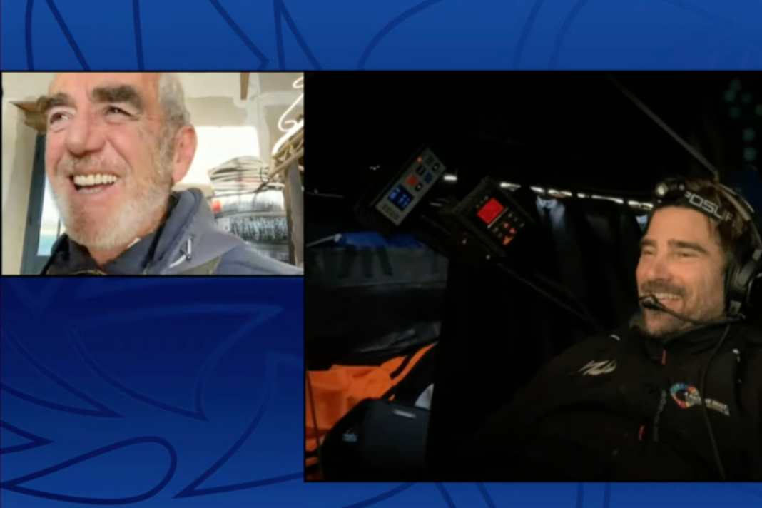 Sur la même longueur d'onde : Loïck Peyron et Boris Herrmann.