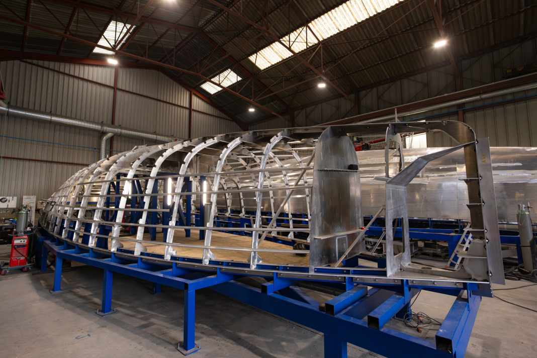 At Allures, the hulls are welded over a close-meshed framework of frames and stringers.