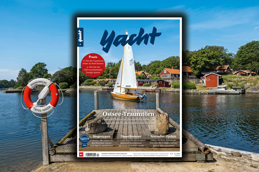 Das Folkeboot in Südschwedens Blekinge-Schären auf dem Titel von YACHT 4/2024 hat Christian Irrgang fotografiert