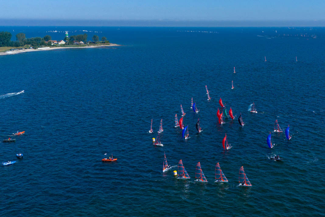 Bei traumhaften Segelbedingungen auf dem Revier der Kieler Woche ging der Euro Cup der 29er zu Ende