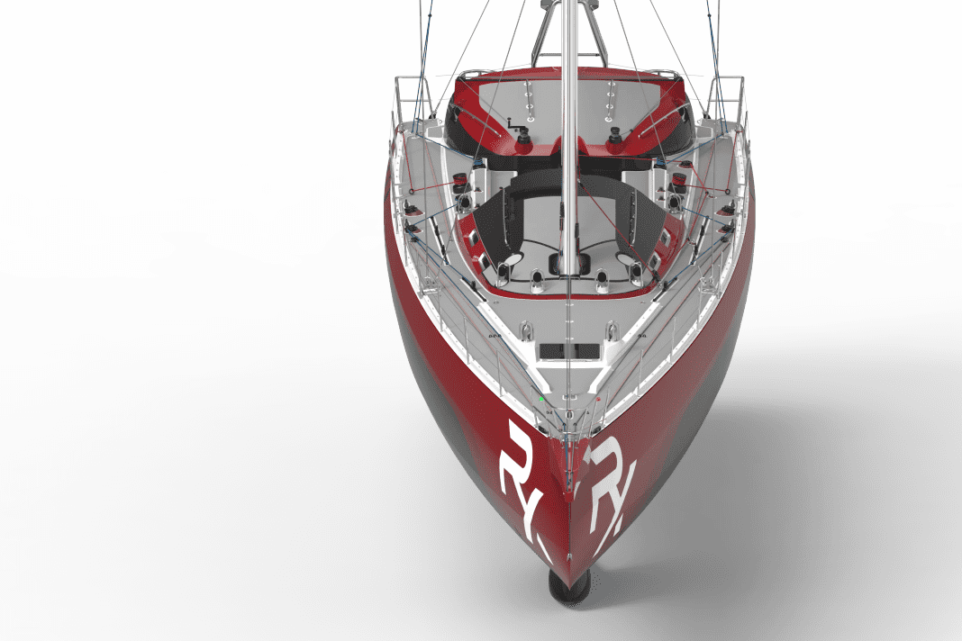 L'avant du bateau est très volumineux, comme c'est l'usage aujourd'hui.