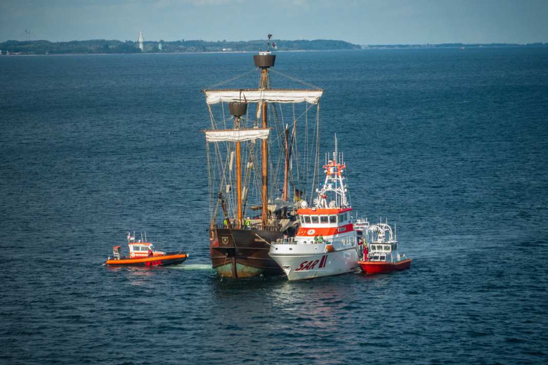 Le Kraweel "Lisa von Lübeck" était à disposition comme bateau d'exercice