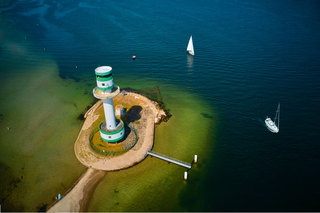 Der Leuchtturm Friedrichsort in der Kieler Förde. Auch das Gebiet der deutschen Küste zählt zur Potenzialkulisse ...