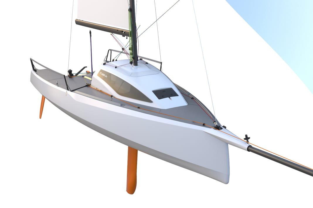 Sportiness included: long bowsprit, swivelling keel and two rudder blades