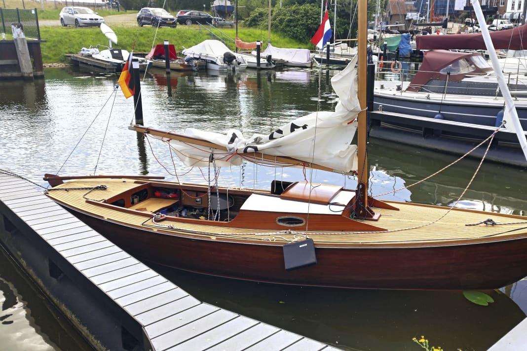 Le dériveur Hansa de Thiele flotte et tient bien la route après son premier voyage aux Pays-Bas.