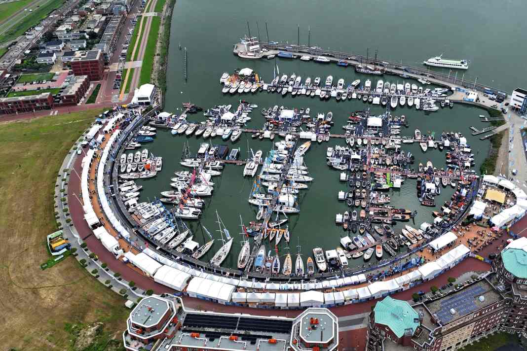 Pieno di gente. Il porto Batavia di Lelystad è al completo per Hiswa 2024