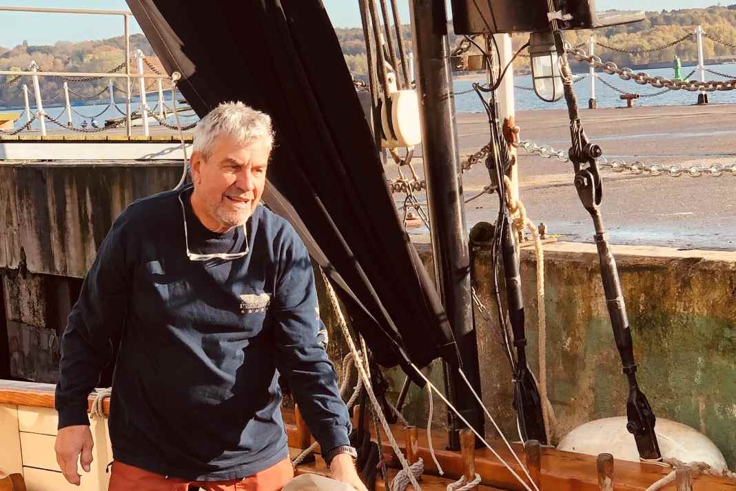 Gerhard Bialek a été pendant des années le propriétaire de l'"Ethel von Brixham".