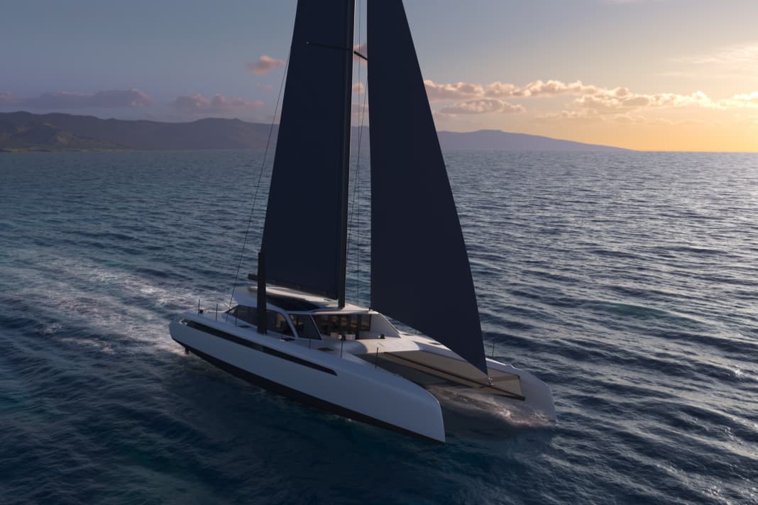 The 4.60 metre-deep centreboards give the Gunboat 70 buoyancy