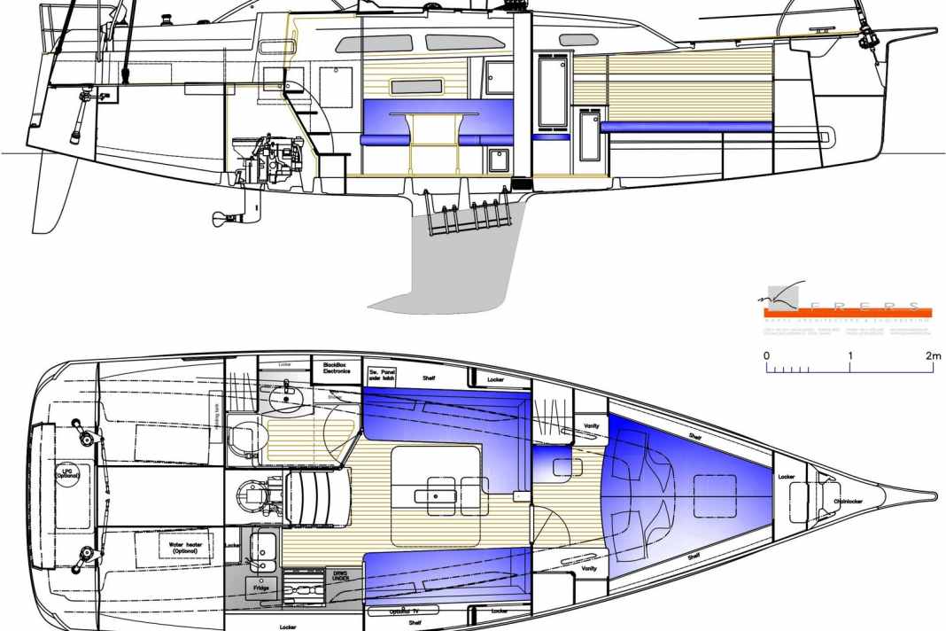 La nouvelle version ne comporte pas de cabine à l'arrière, cette partie étant uniquement utilisée comme espace de rangement et pour les équipements. Cela profite à la salle d'eau, au salon et à la proue, mais...