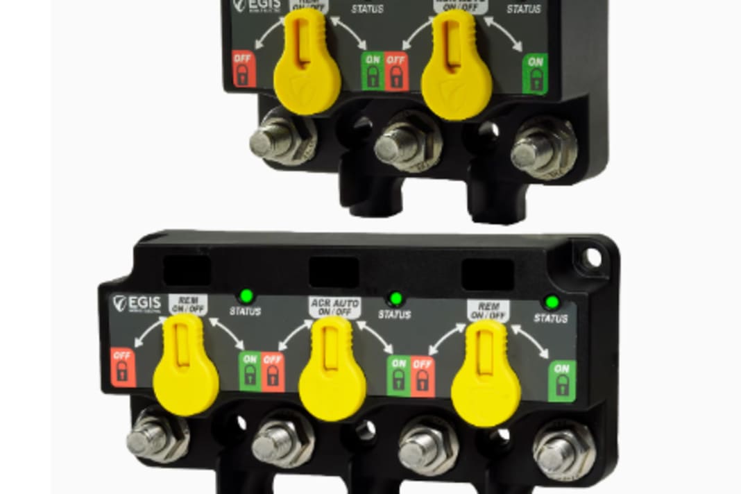 XD-Series von Egis Mobile: Per NMEA kontrollier- und fernbedienbare Hauptschalter