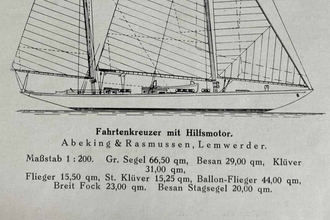 Il y a 100 ans : YACHT 3/1926 - Un croiseur de plaisance équipé d'un moteur auxiliaire.