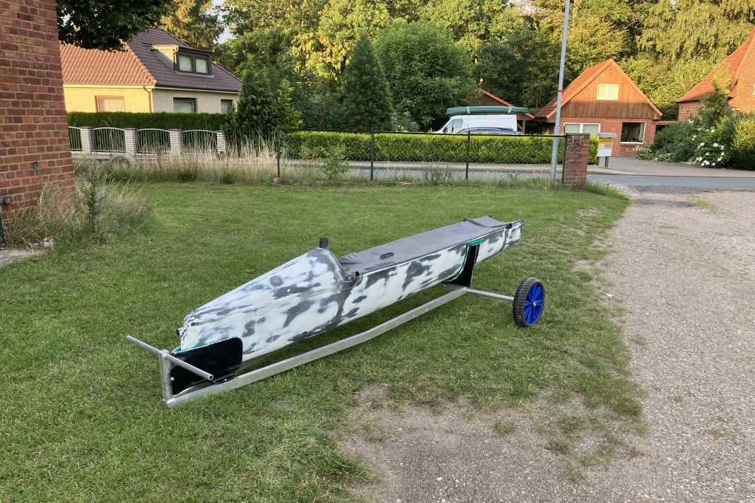 Une fusée plutôt qu'un bateau : c'est ainsi que la Motte a rejoint son nouveau territoire d'attache au lac de Ratzeburg