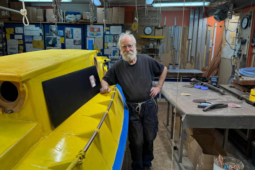 Bald soll sie fertig sein, die neueste Konstruktion des findigen Schweden.