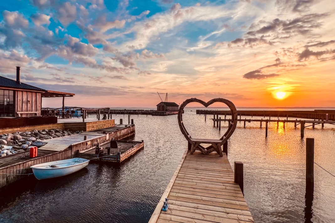 Der neue Hafen Dageløkke auf der Westseite von Langeland