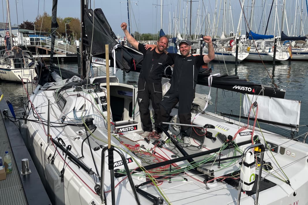 Die Line-Honors-Sieger der 5. Baltic 500: Oliver Schmidt-Rybandt und Felix Hauss auf ihrer "Powerplay"