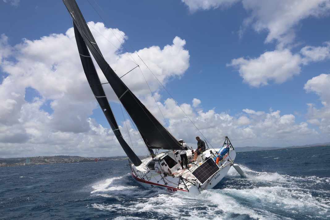 Le Pogo RC se dirige vers sa destination, Fort de France, en Martinique.