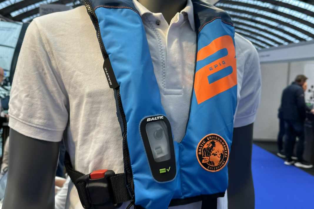 Il giubbotto di salvataggio Epiq di Baltic è realizzato con fibre riciclate