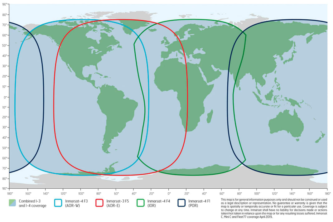 Inmarsat bietet die beste Leistung auf dem Äquator