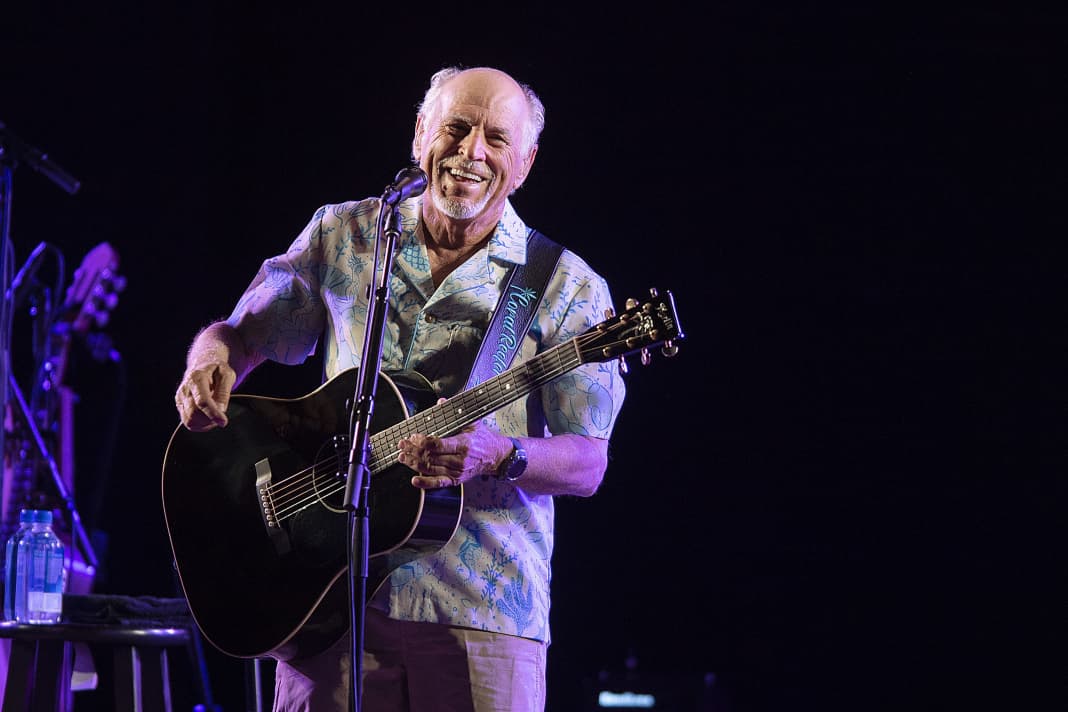Jimmy Buffett auf der Bühne eines seiner letzten großen Konzerte