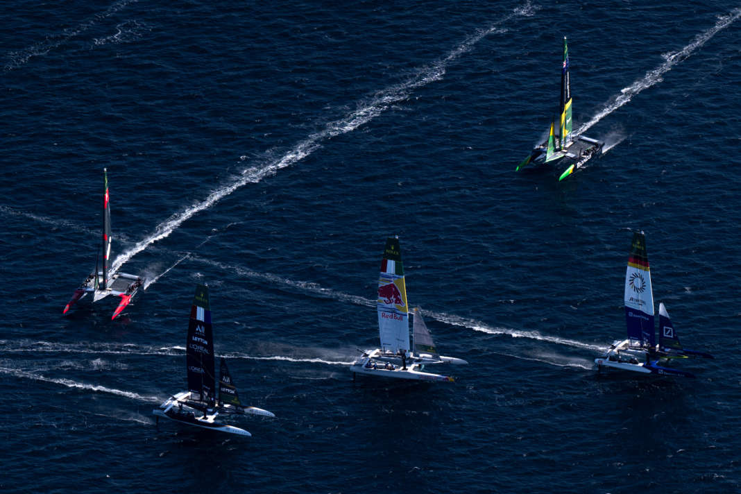 Sailing is often described as a game of chess on the water. You can see that here.
