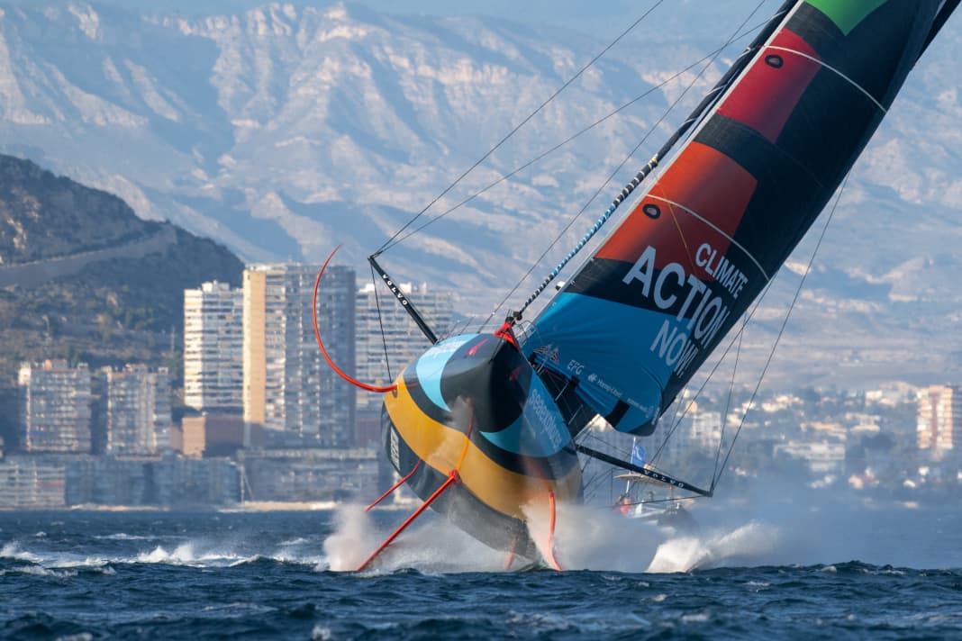 Die wohl spektakulärste Aufnahme der Woche gelang beim Start der ersten Etappe von The Ocean Race vor Alicante