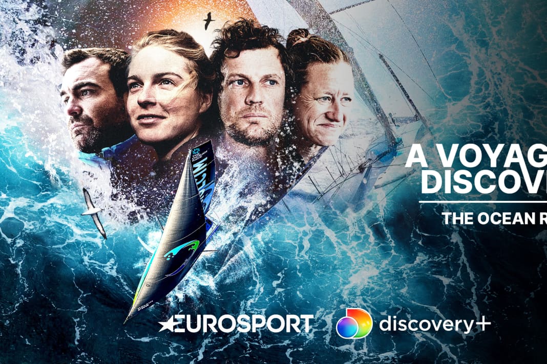 L'image de couverture du nouveau documentaire en trois parties Ocean Race de Warner Bros. Discovery