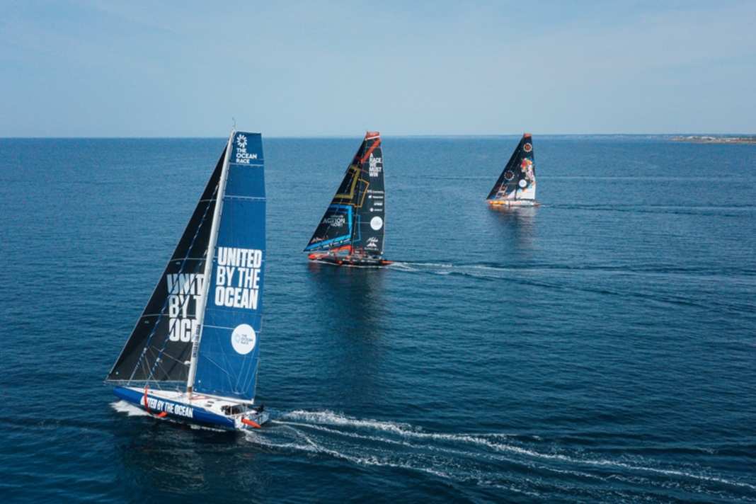Vor Lorient haben drei der Teilnehmer am neuen Ocean Race Atlantic miteinander trainiert.