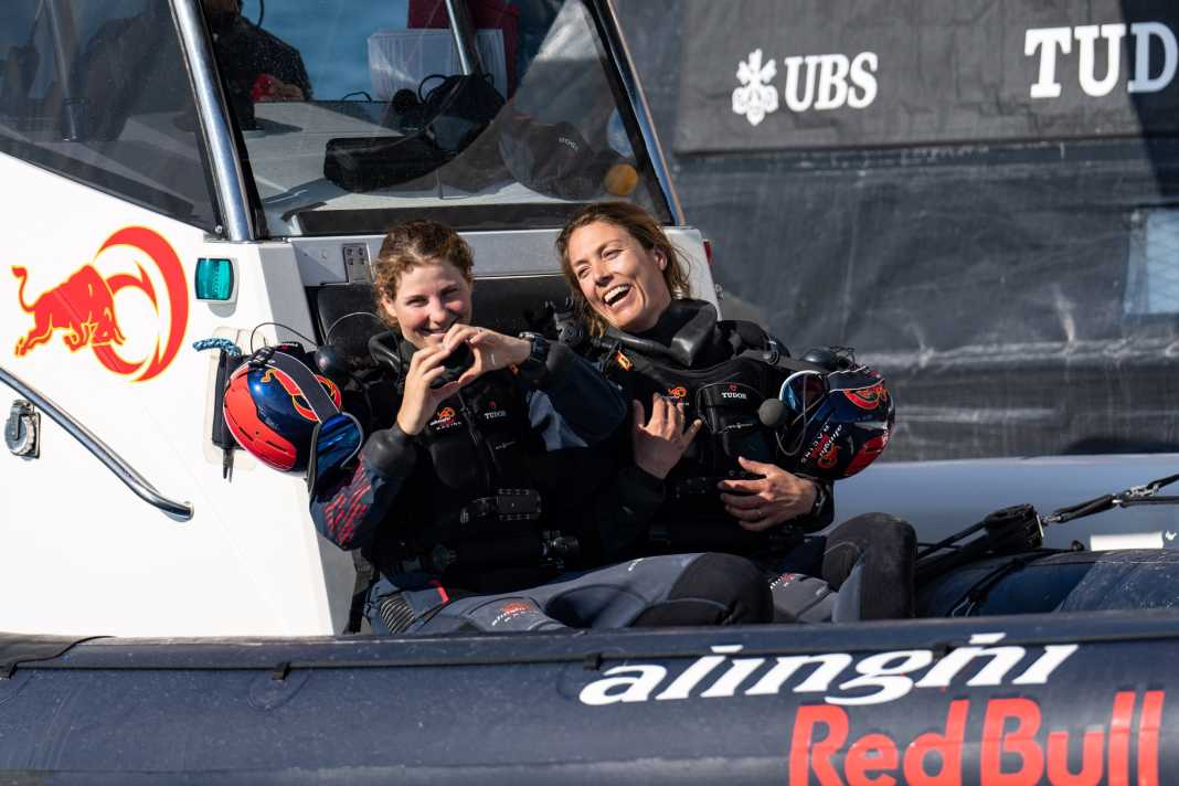 Nathalie Brugger lors de son engagement dans la première Women's America's Cup 2024.