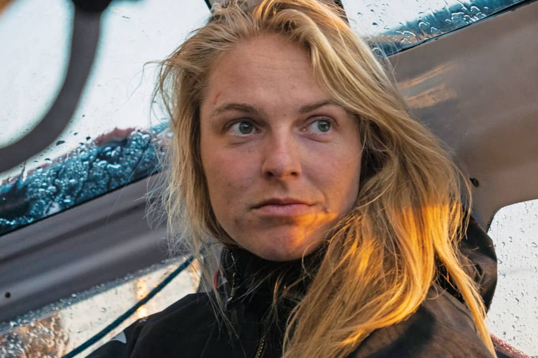 Rosalin Kuiper in the Ocean Race in June 2023