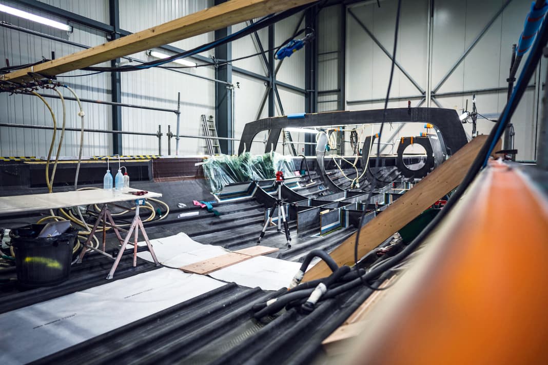 Beim Bau des Malizia-Imoca entstanden rund 480 Tonnen CO2