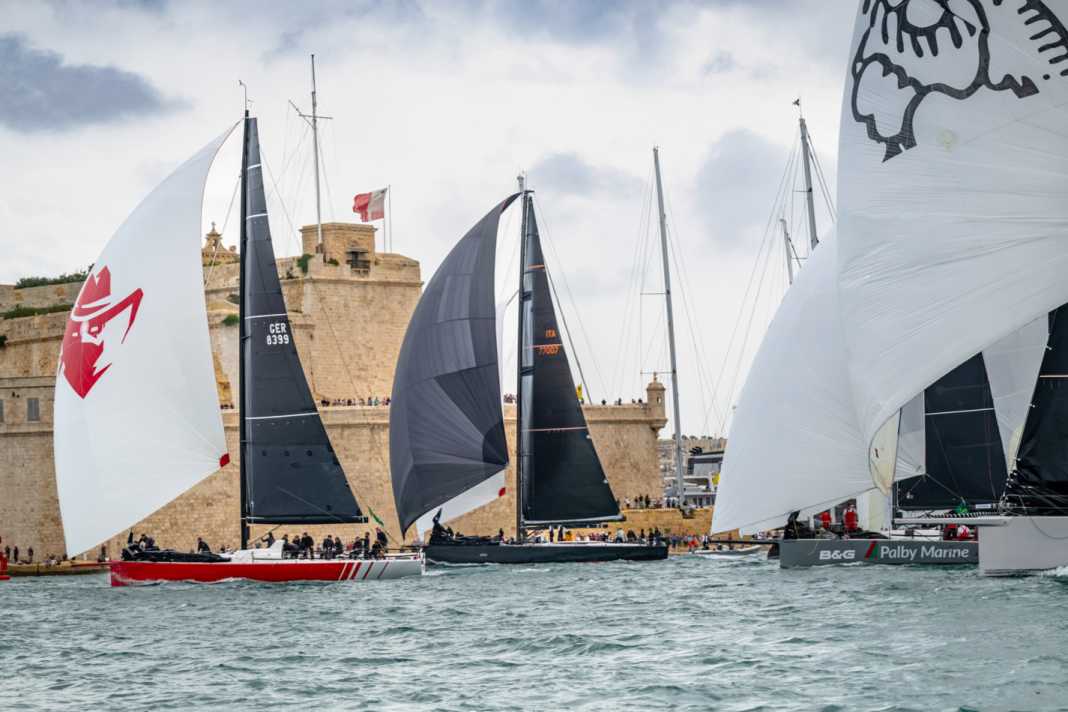 Magnificent regatta scenario off Malta
