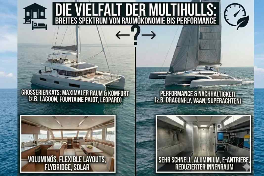 Multihulls: Between speed and comfort.
