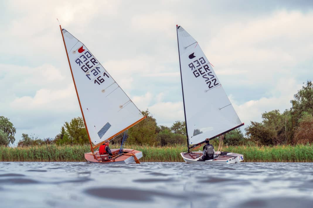 Ein echtes Original aus Holz und ein Exemplar modernster Bauart auf dem Brandenburger Beetzsee