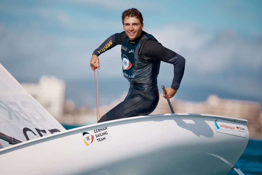 Der Kieler Ilca-7-Steuermann Ole Schweckendiek.