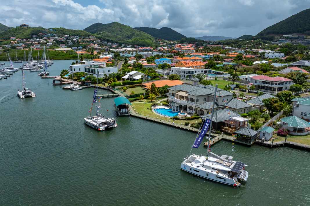Die World ARC-Flotte auf der letzten Etappe von Marigot Bay nach Rodney Bay/St. Lucia