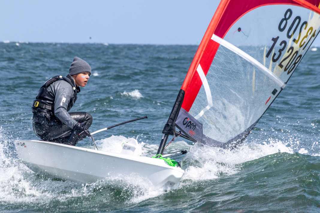 1re place chez les moins de 17 ans à l'O’pen Skiff Euro Challenge : Pawel Sitko.