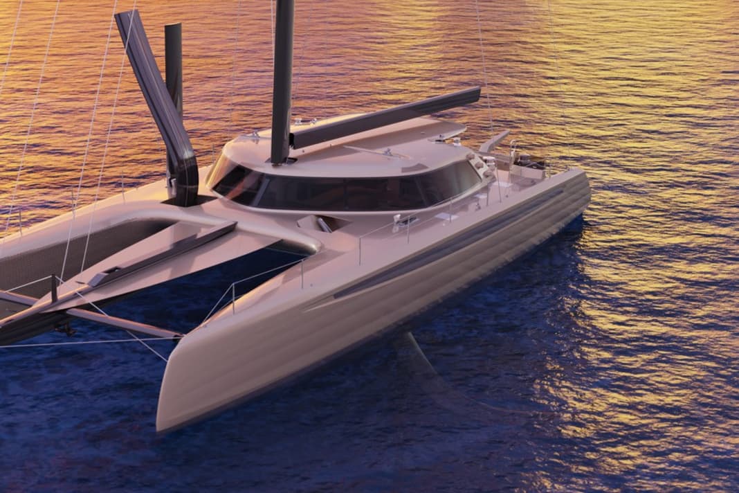 Morrelli & Melvin from California designed and constructed the 22 metre long Cat 72