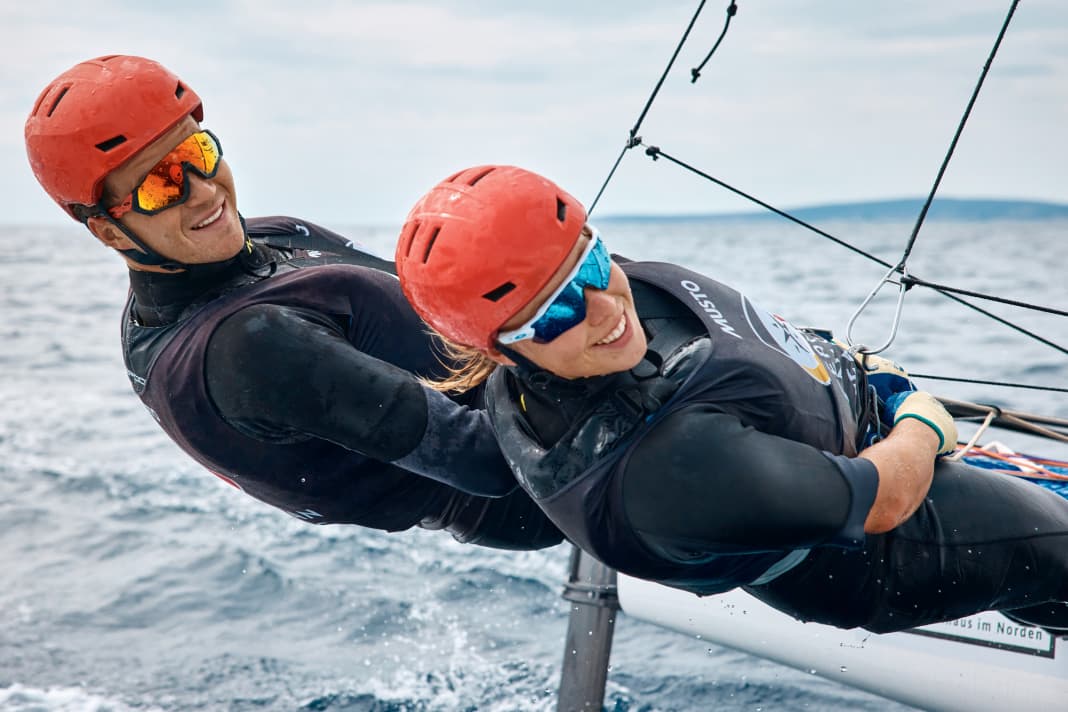 Paul Kohlhoff and Alica Stuhlemmer are in a class of their own in the Nacra 17 in Germany