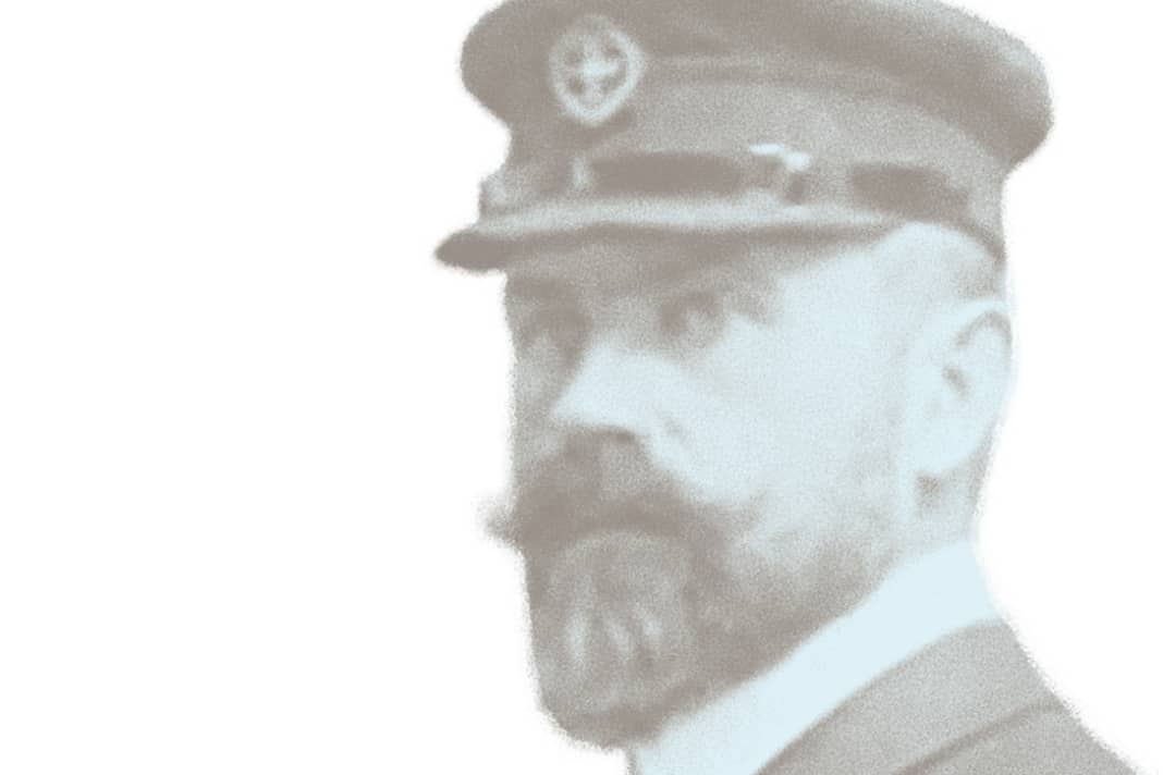 Otto Protzen : Une des rares illustrations du voilier de la première heure le montre en veste de club.