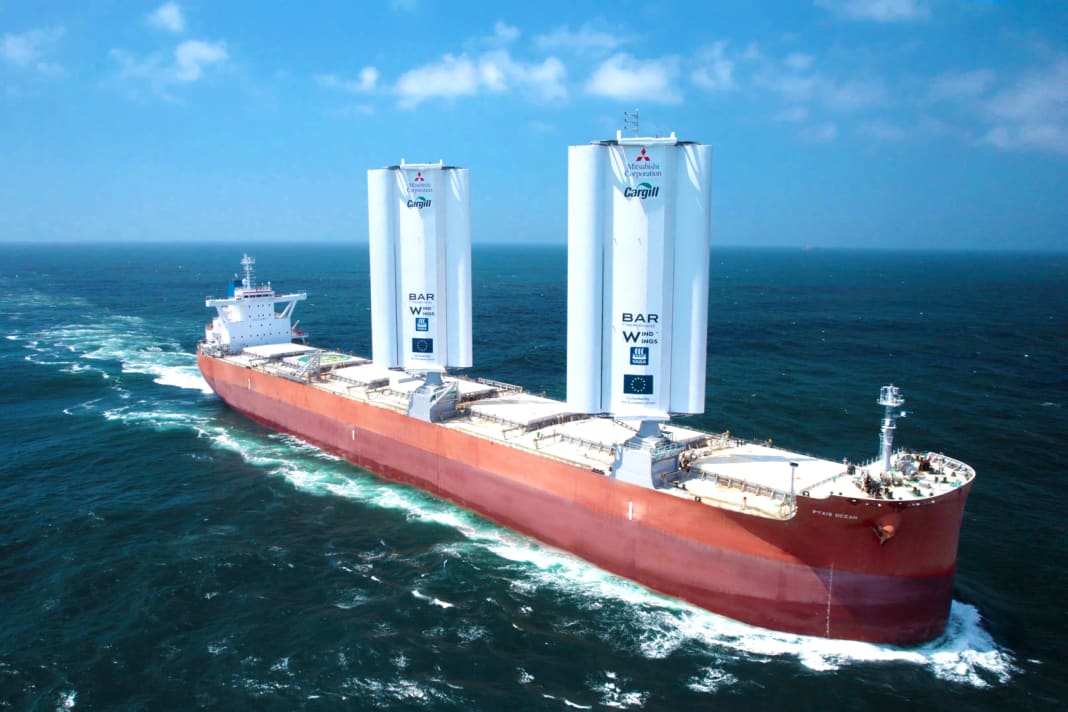 Unterwegs Richtung Brasilien: der Massengutfrachter "Pyxis Ocean"