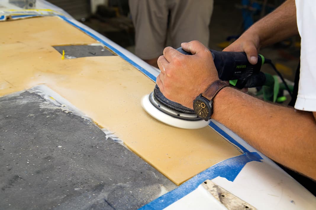 Even if the material thickness is the same as the original, the core usually still has to be sanded